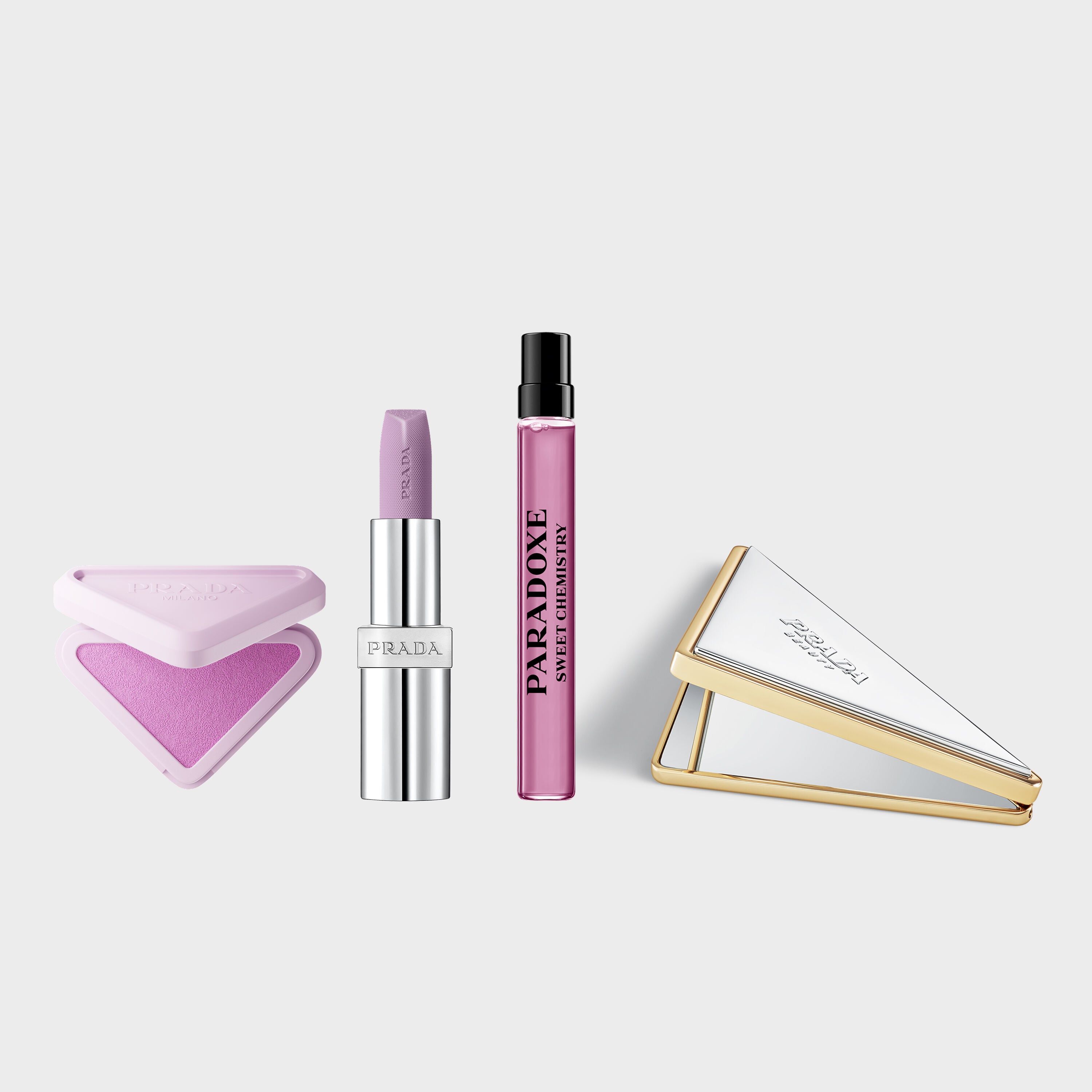 PRADA PARADOXE 香水 & リップバーム ポーチWisteria Prada Wisteria Bundle with Touch P36 Wisteria | Prada Beauty