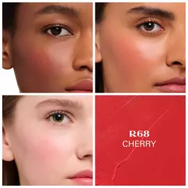 Prada Touch blush applied on different skin tones.