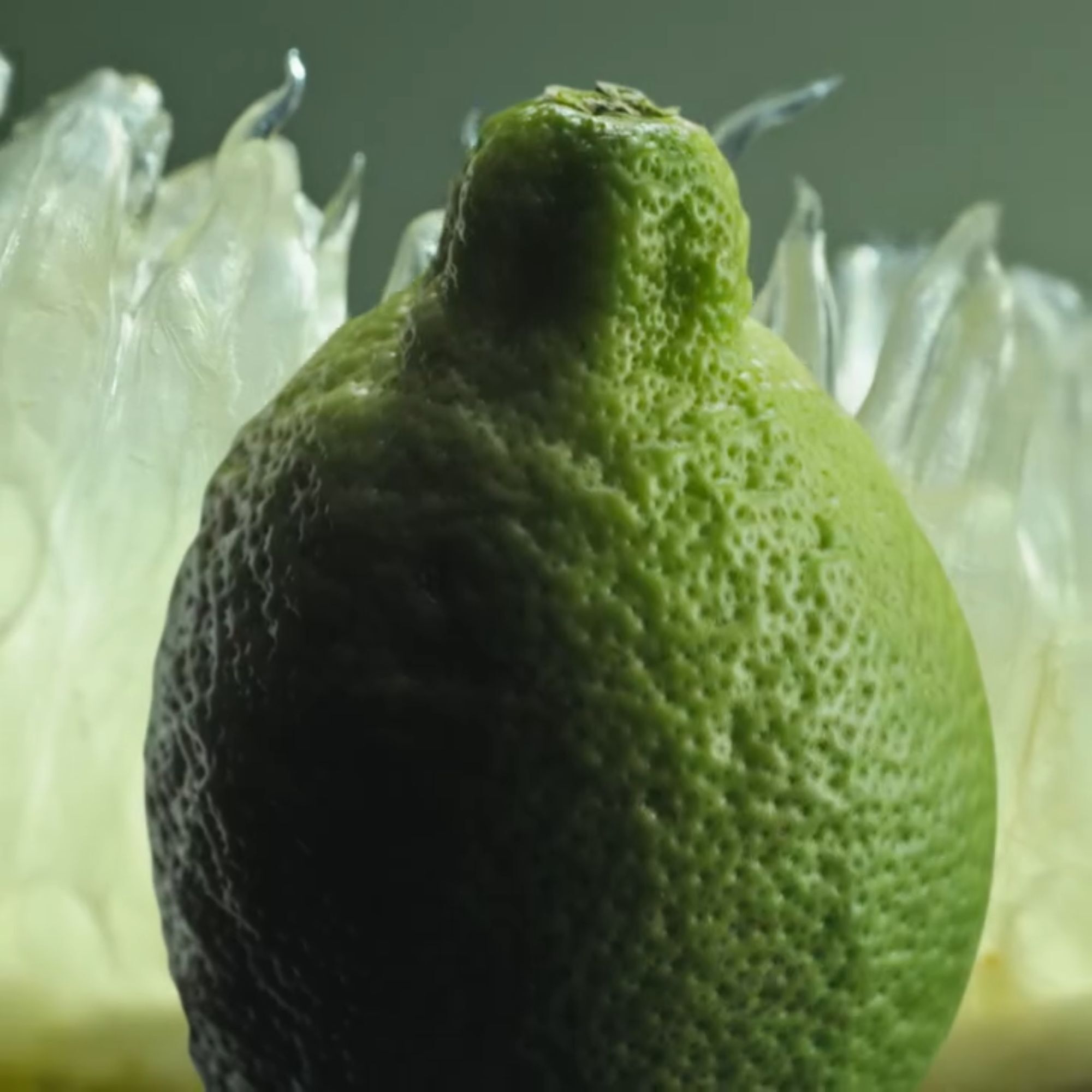 Paradigme Eau de Parfum ingredients film with bergamot, geranium, ambery woods.