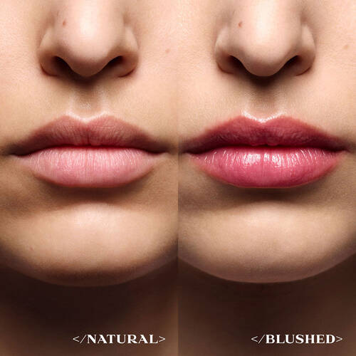 Before and after of Prada Balm U001 on light skin tone