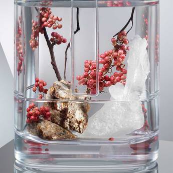 Perfume Bottle Containing Pink Pepper, Coumarin, & Wild Musk Notes