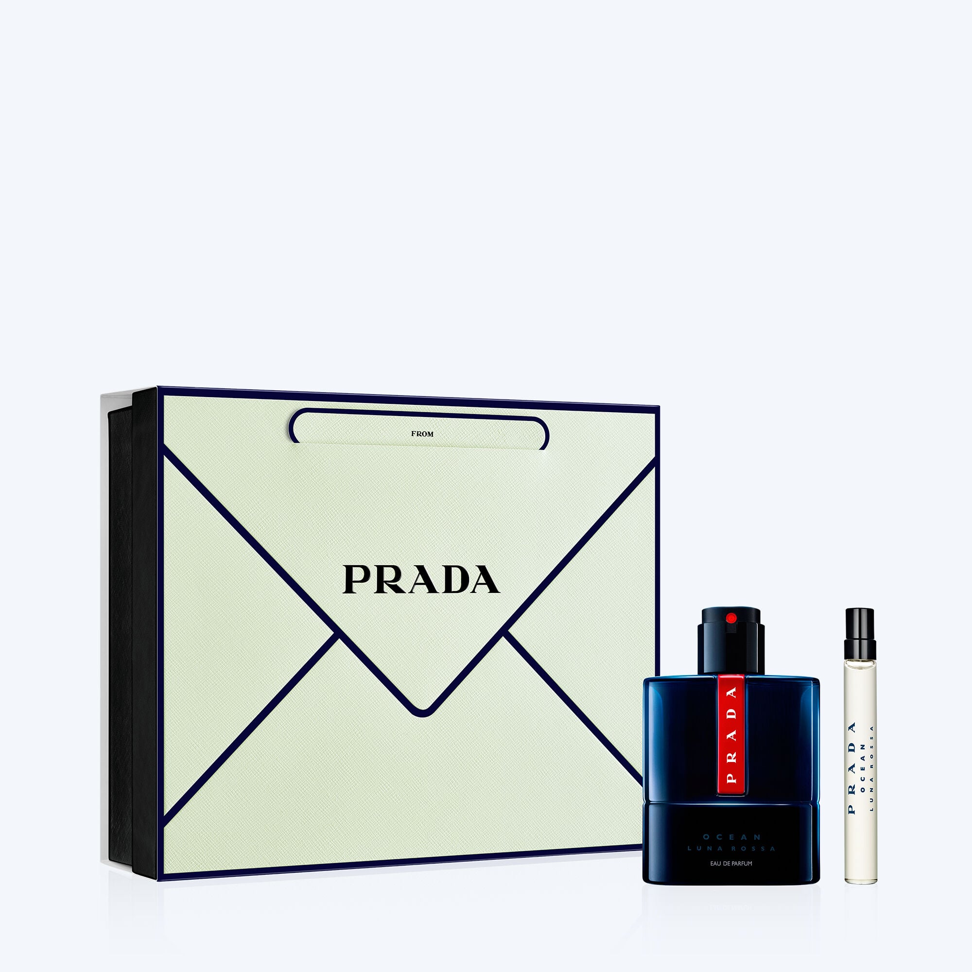 Prada Beauty Luna Rossa Ocean Eau de Parfum Gift Set 100ml 10ml Mens Cologne 160$