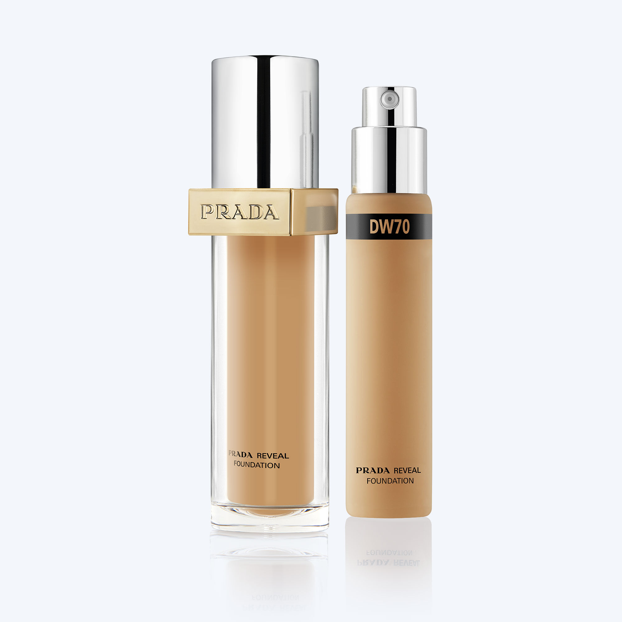 Prada Reveal Skin Optimizing Foundation DW70 Medium Buildable Coverage Foundation 24-Hour Wear 70$