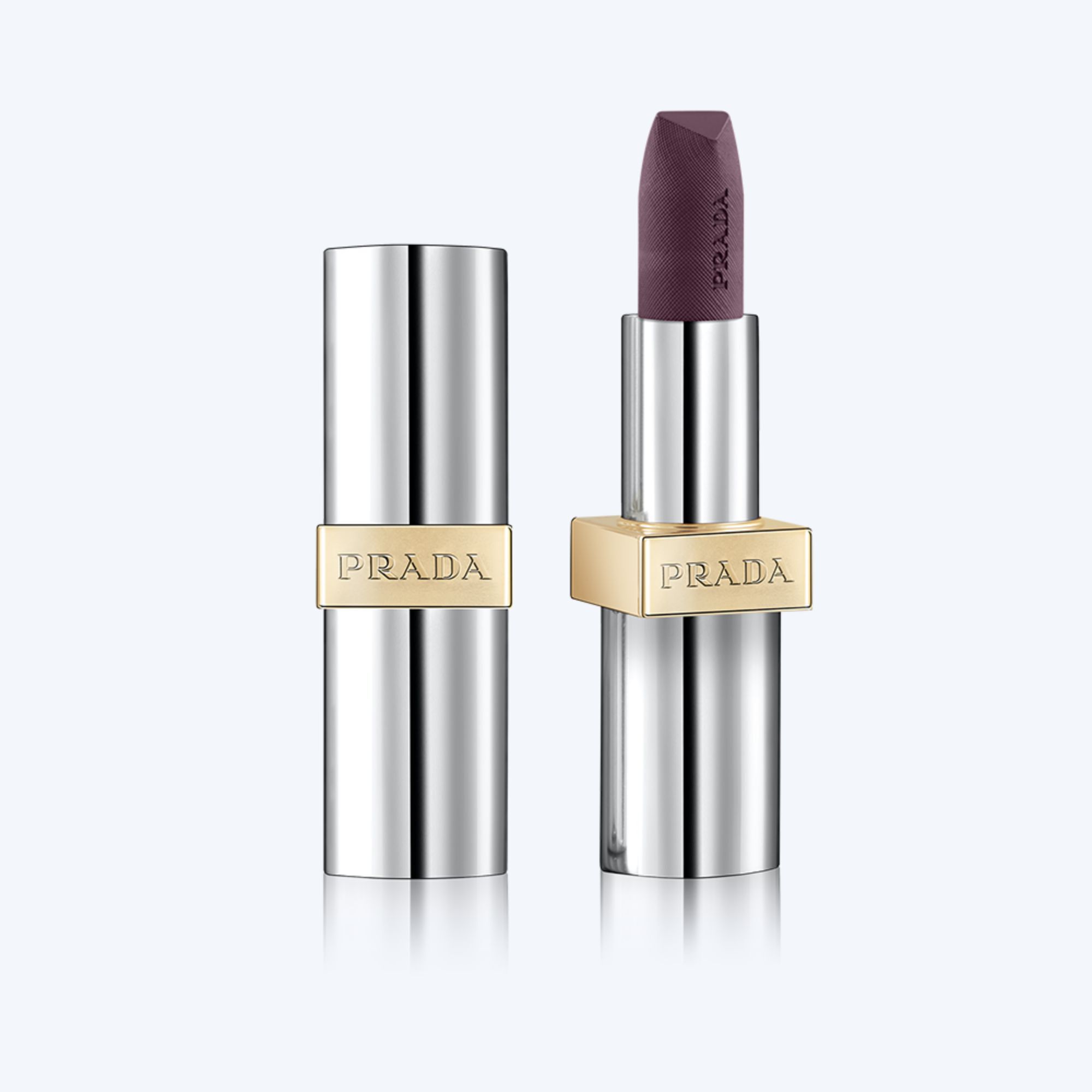 Prada Monochrome Hyper Matte Refillable Lipstick P57 Ultraviolet Long-Lasting Matte Pink Lipstick 50$
