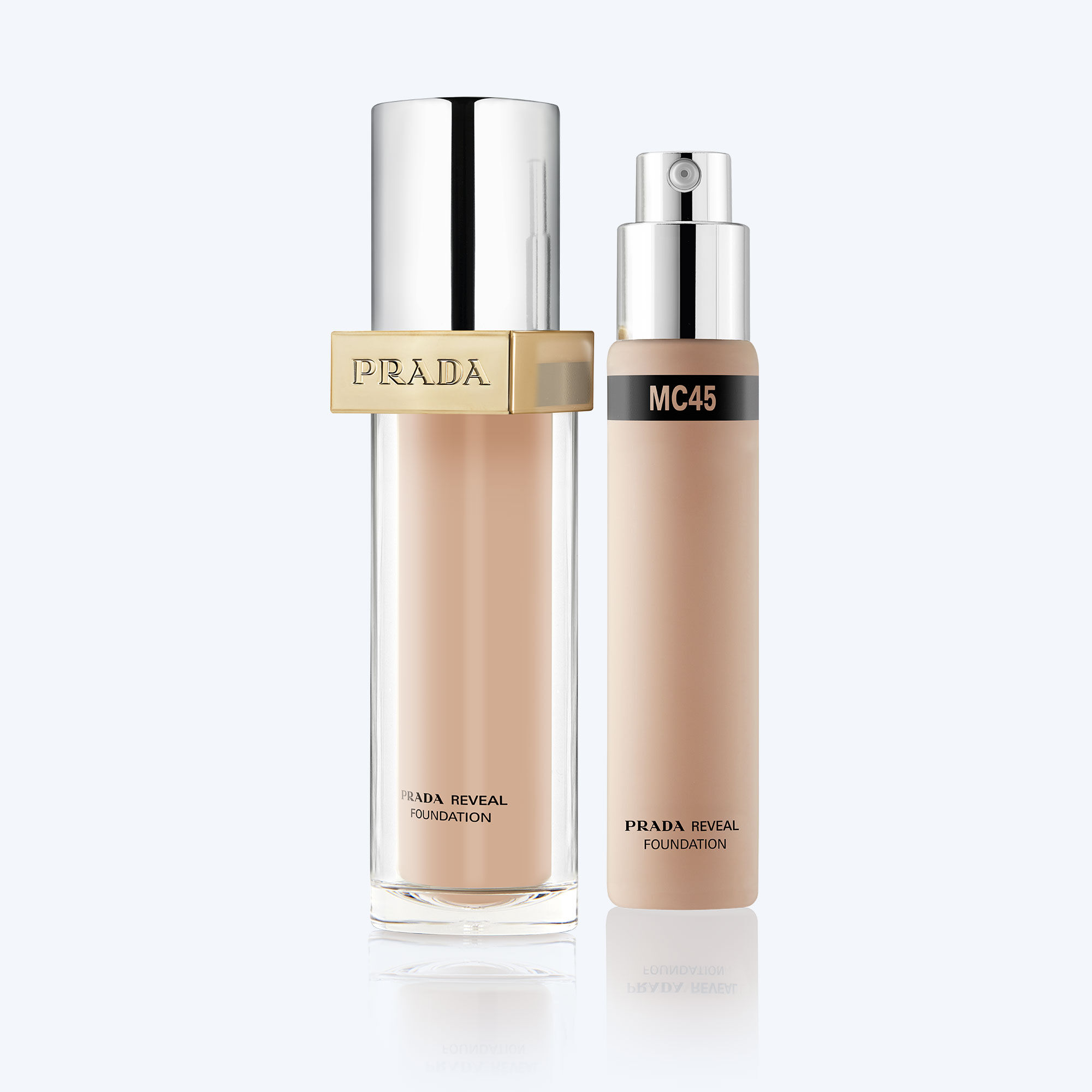 Prada Reveal Skin Optimizing Foundation MC45 Medium Buildable Coverage Foundation 24-Hour Wear 70$