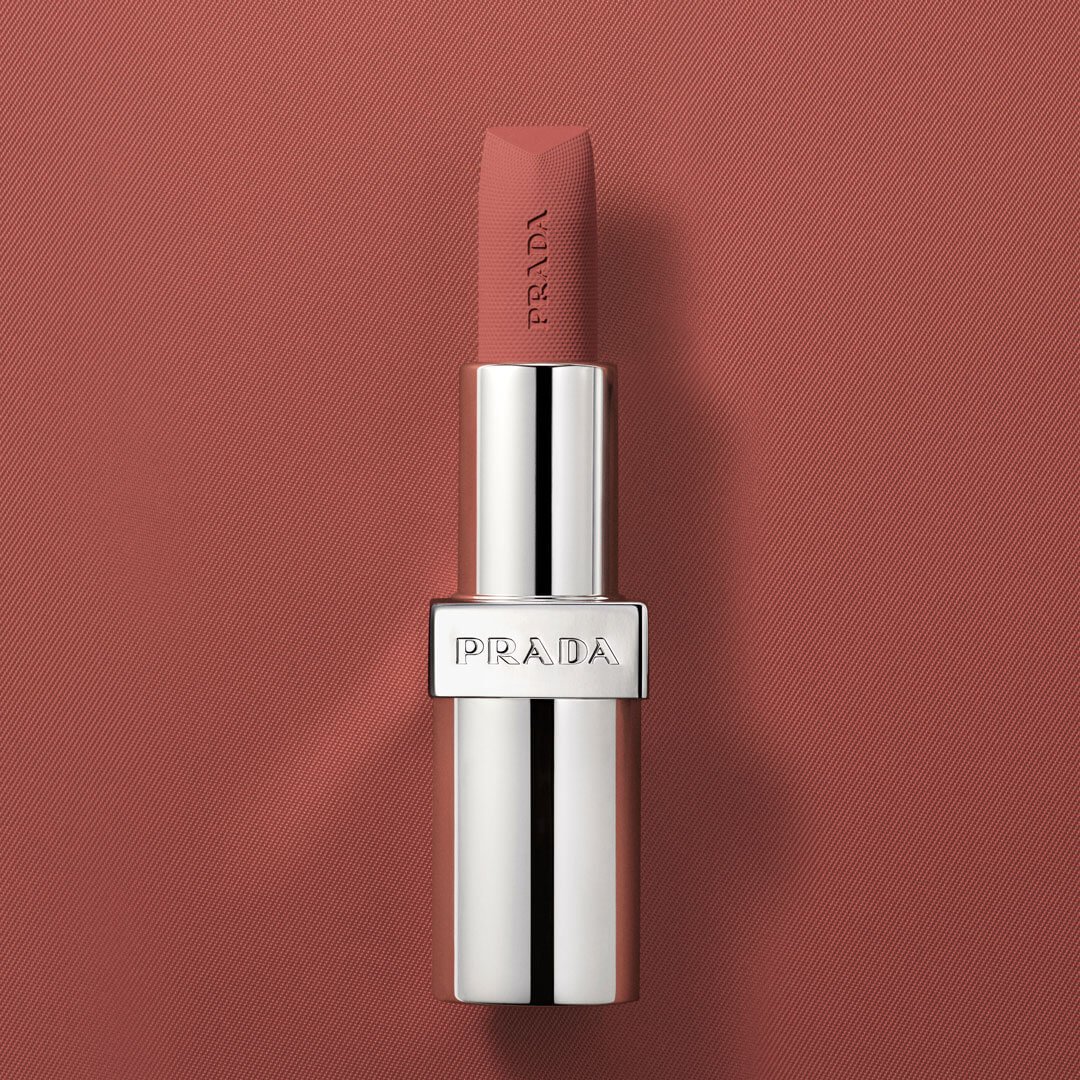 Close-up on the Prada Monochrome Lipcolor bullets.