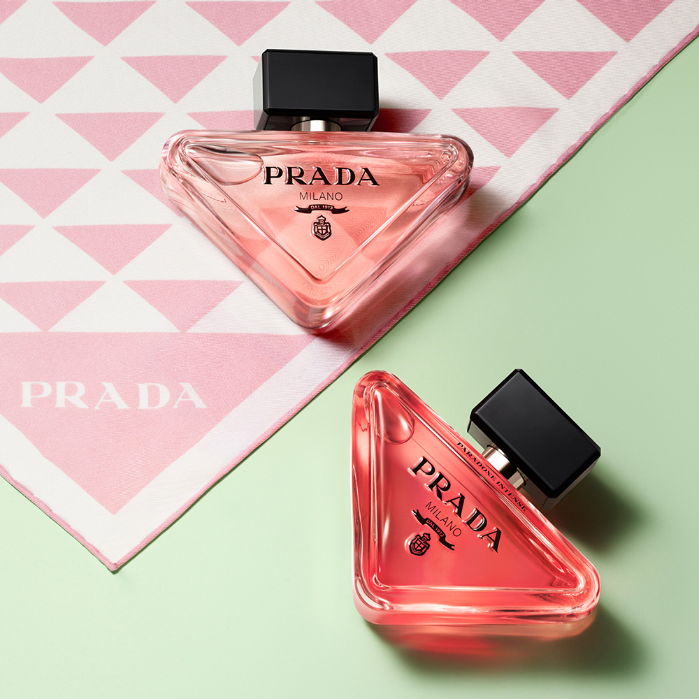 Prada Paradoxe Eau de Parfum bottle in hand