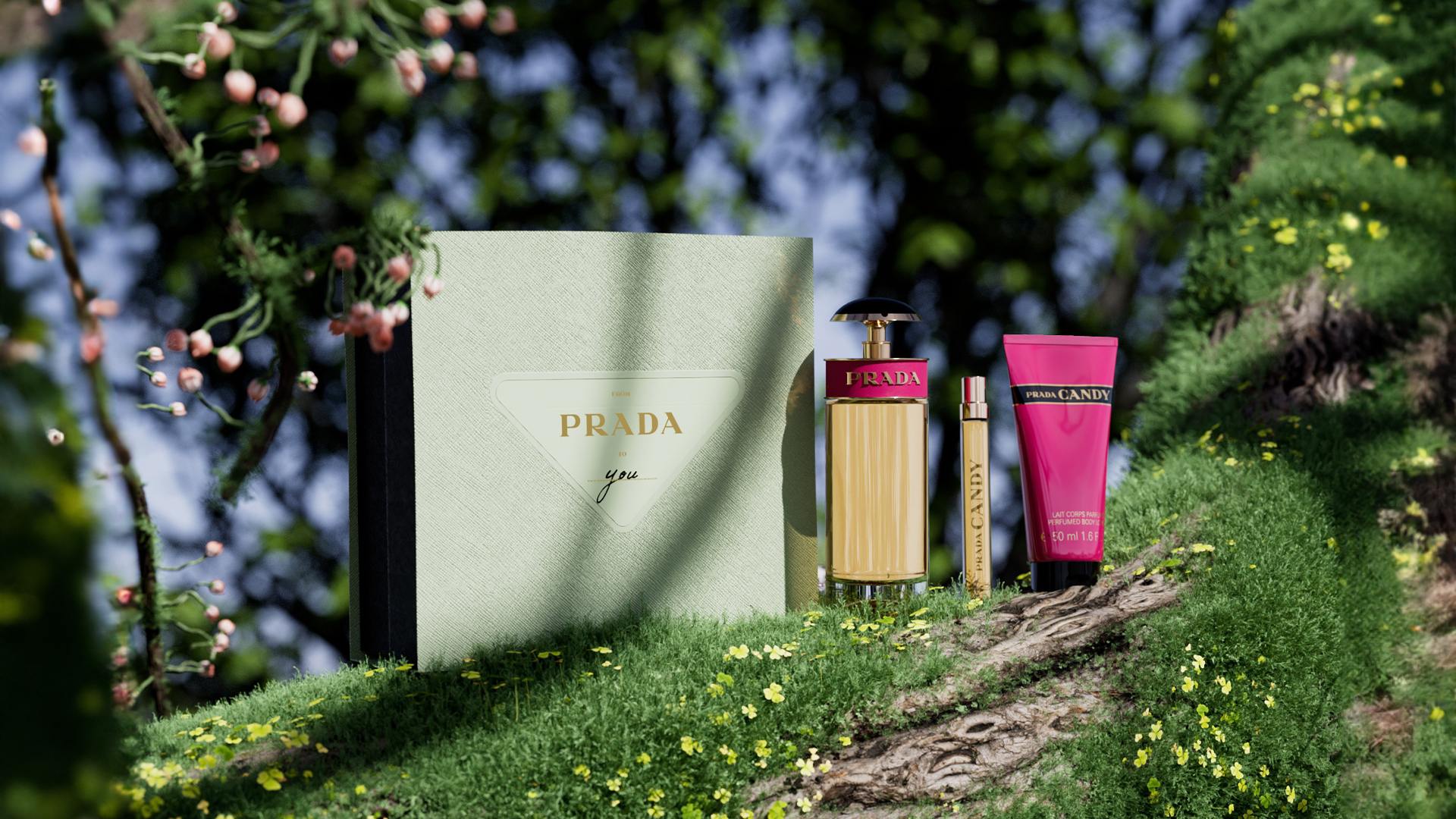 PRADA CANDY EAU DE PARFUM GIFT SET TRIO PRADA BEAUTY